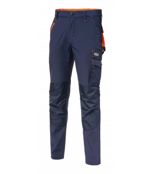 PANTALONI DA LAVORO LOGICA MODELLO PAPETE3 BLU E ARANCIO