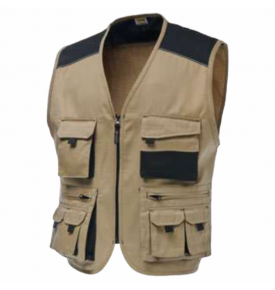 GILET MULTITASCHE LOGICA MODELLO SAFARI BEIGE