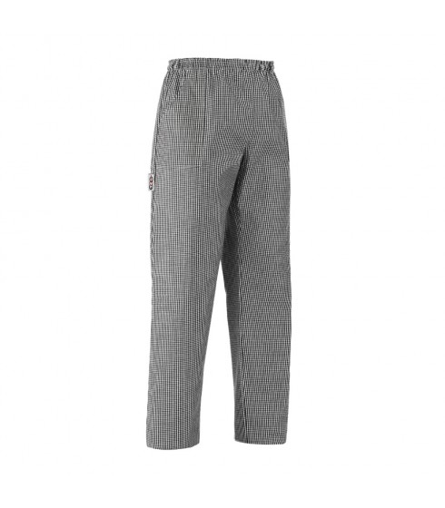 PANTALONE CON COULISSE EGOCHEF MODELLO PEPITA