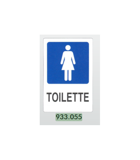 CARTELLO ALLUMINO 20X30 CM TOILETTE DONNA