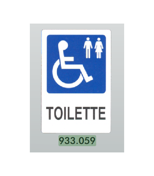 CARTELLO ALLUMINIO 20X30 CM TOILETTE DISABILI