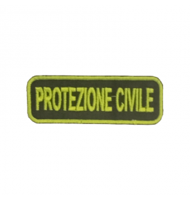 PATCH RICAMATA PROTEZIONE CIVILE 3 X 8 CM