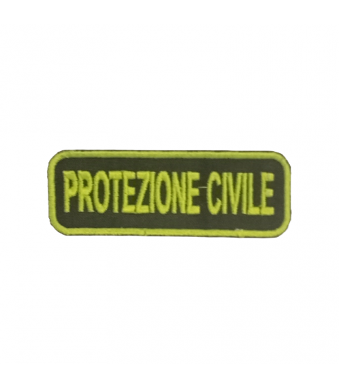 PATCH RICAMATA PROTEZIONE CIVILE 3 X 8 CM