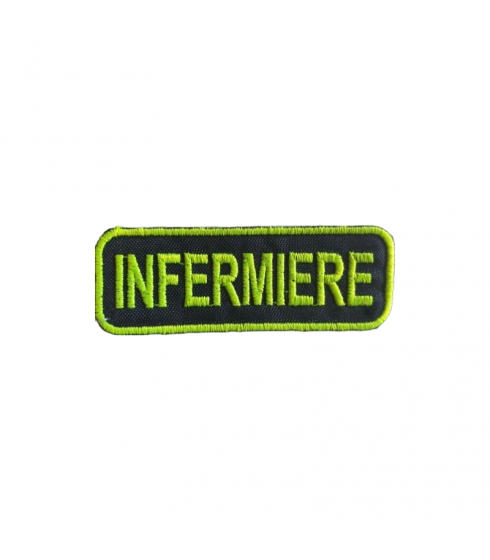 PATCH RICAMATO INFERMIERE (3 X 8 CM)