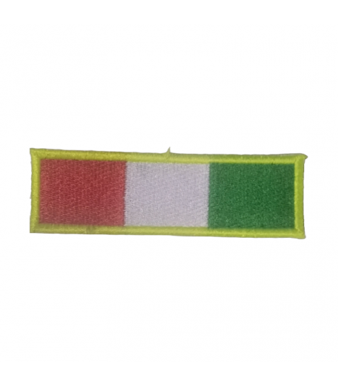 PATCH RICAMATA  BANDIERA ITALIA  2X7 CM