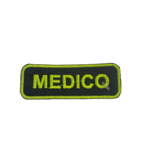 PATCH RICAMATA MEDICO ( 3 X 8 CM )