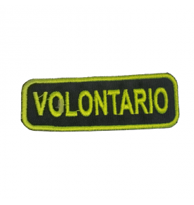 PATCH RICAMATA VOLONTARIO (2,5 X 8 CM )