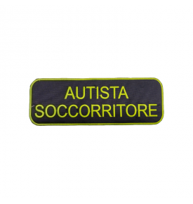 PATCH RICAMATA AUTISTA SOCCORRITORE (9 X 26 CM)