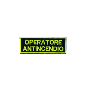 PATCH RICAMATA OPERATORE ANTINCENDIO 3 X 9 CM