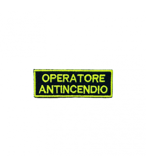 PATCH RICAMATA OPERATORE ANTINCENDIO 3 X 9 CM