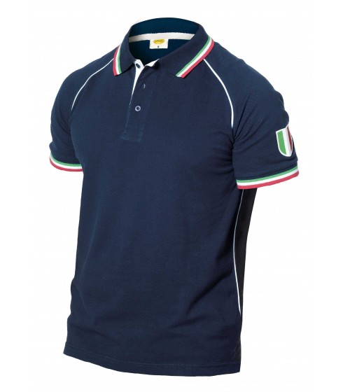 POLO CON COLLETTO LOGICA MODELLO TRICOLORE