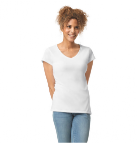 T-SHIRT DA LAVORO DONNA TOP TEX  SCOLLO A V SOFTSTYLE