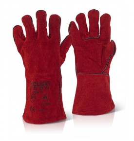 Guanti da stufa rosso scuro Guanti da saldatore in pelle Buon assorbimento  del sudore Guanti da stufa per saldatura Bruciatore a legna – i migliori  prodotti nel negozio online Joom Geek