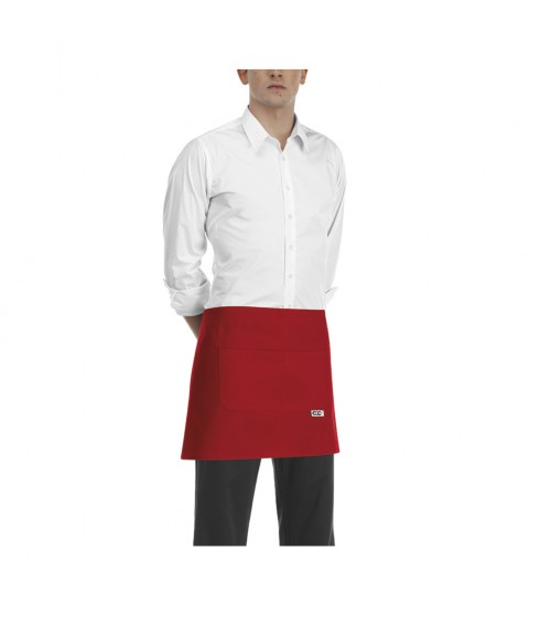 GREMBIULE EGOCHEF MODELLO BARMAN ROSSO