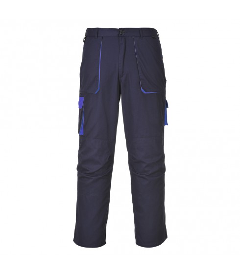 PANTALONI DA LAVORO PORTWEST MODELLO BICOLORE TEXO BLU NAVY