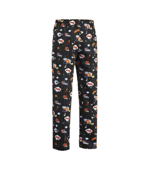 PANTALONE EGOCHEF CON COULISSE POP ART