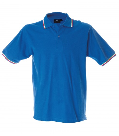 POLO JRC MODELLO AOSTA MAN ROYAL TRICOLORE