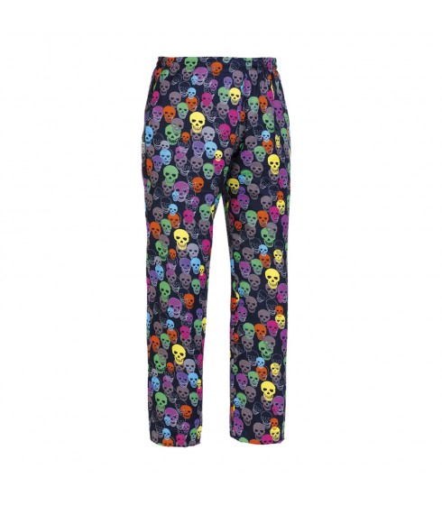 PANTALONI DA CUOCO EGOCHEF MODELLO COLOR SKULLS